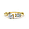 Nina Pear Shape and Emerald cut Diamond ring - Jewelslane