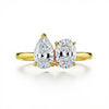Nona Pear and oval shapes Diamond solitaire rings - Jewelslane