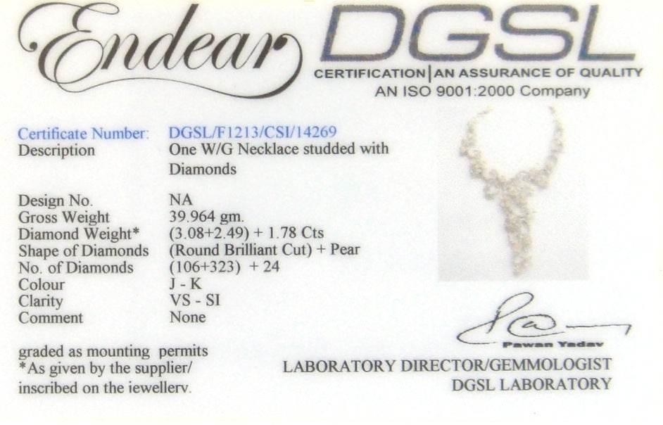 Necklace Set Gold & Diamond - Jewelslane