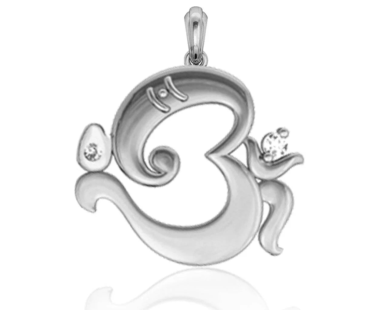 Om Ganesh Gold Pendant - Jewelslane