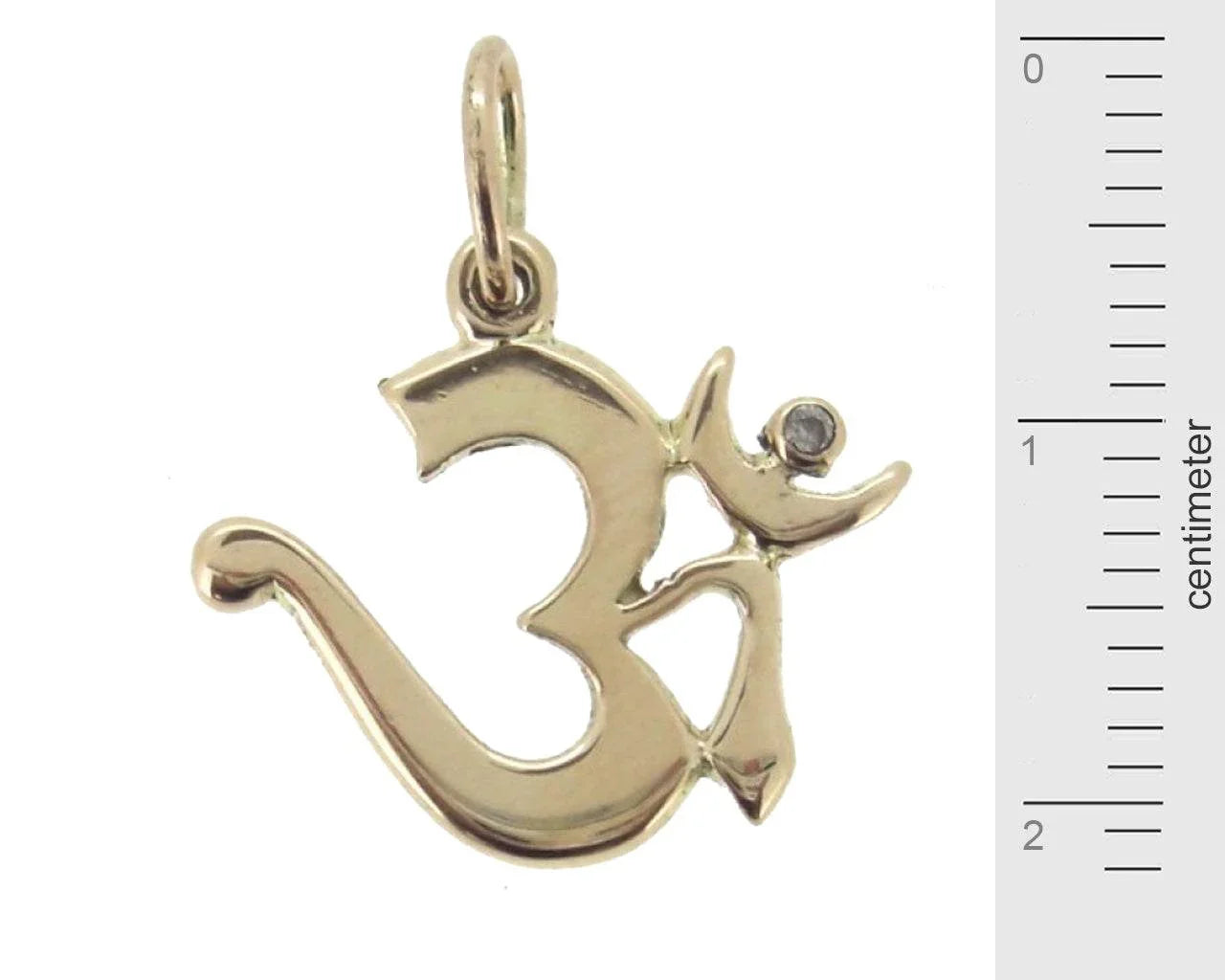 Om Pendant with Diamond - Jewelslane