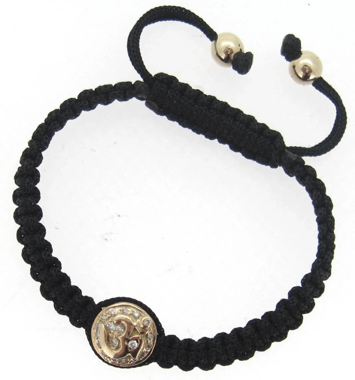 Om Bracelet in Gold with Diamonds - Jewelslane