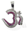 Om Pendant with Rubies and Diamonds - Jewelslane