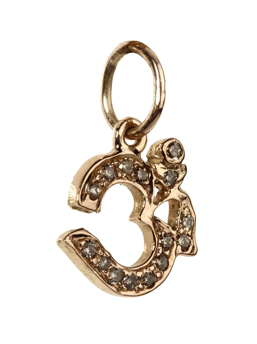 Diamond Aum Pendant charm - Jewelslane