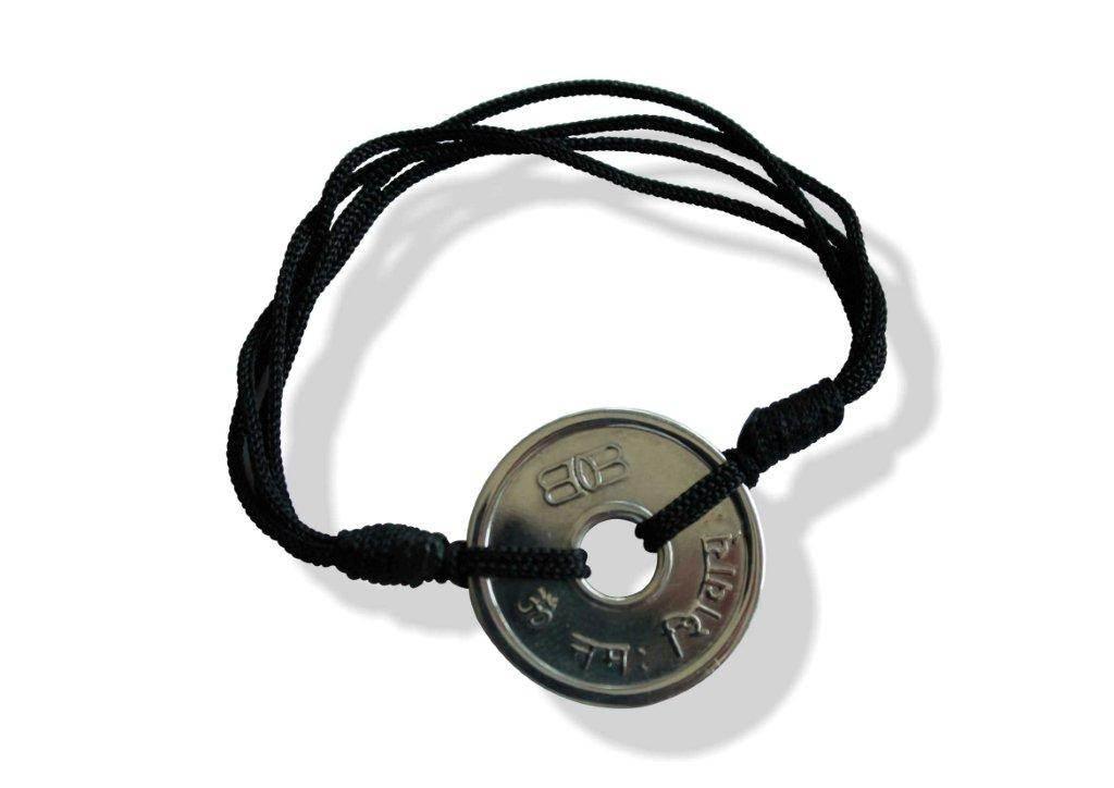 Om Namah Shivay Bracelet on Coin - Jewelslane