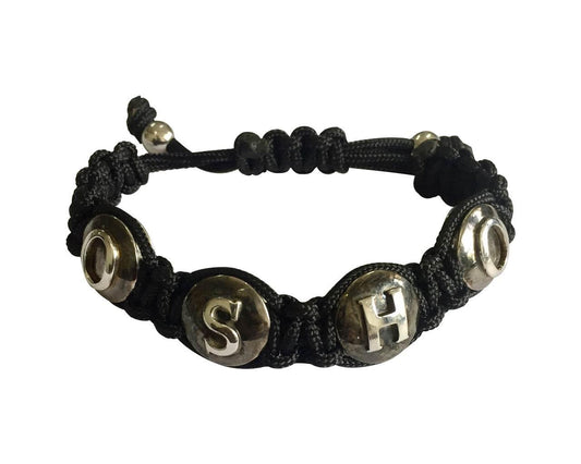 OSHO silver bracelet on size adjustable band - Jewelslane