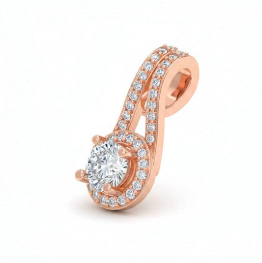 Pabla Lab Grown Diamond Solitaire Pendant - jewelslane