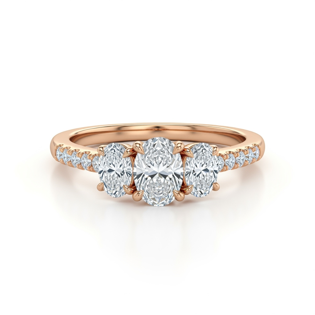 Paige Lab Grown Oval Shape Diamond ring - Jewelslane