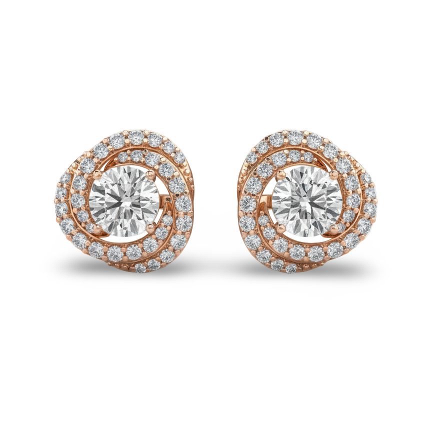 Paila Lab Grown Diamond Solitaire Earrings - Jewelslane