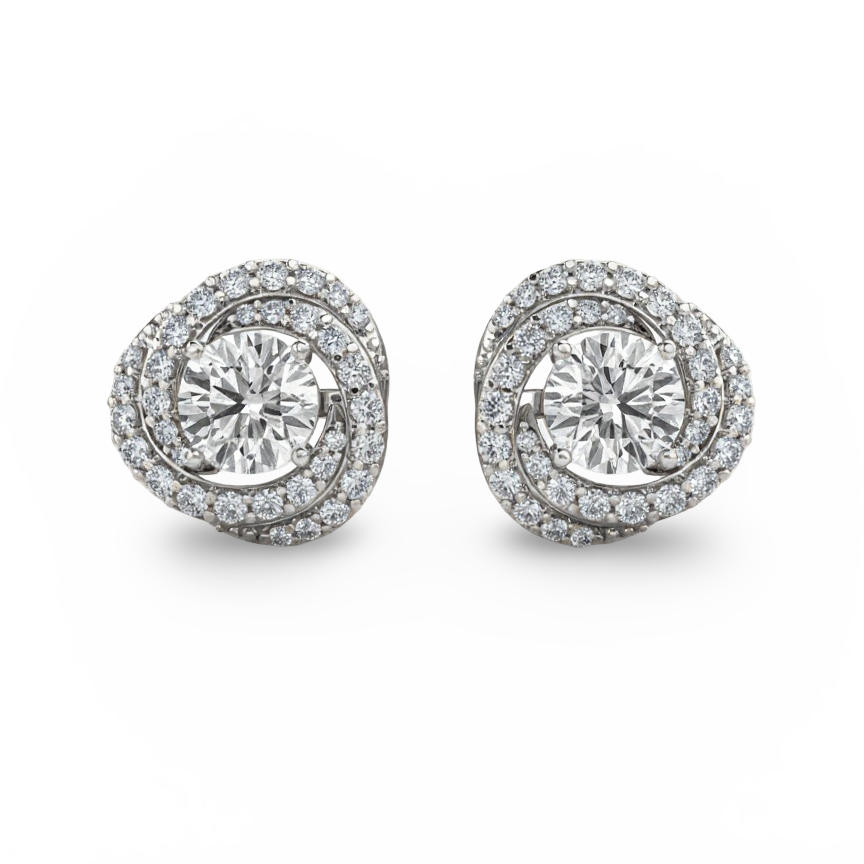 Paila Lab Grown Diamond Solitaire Earrings - Jewelslane