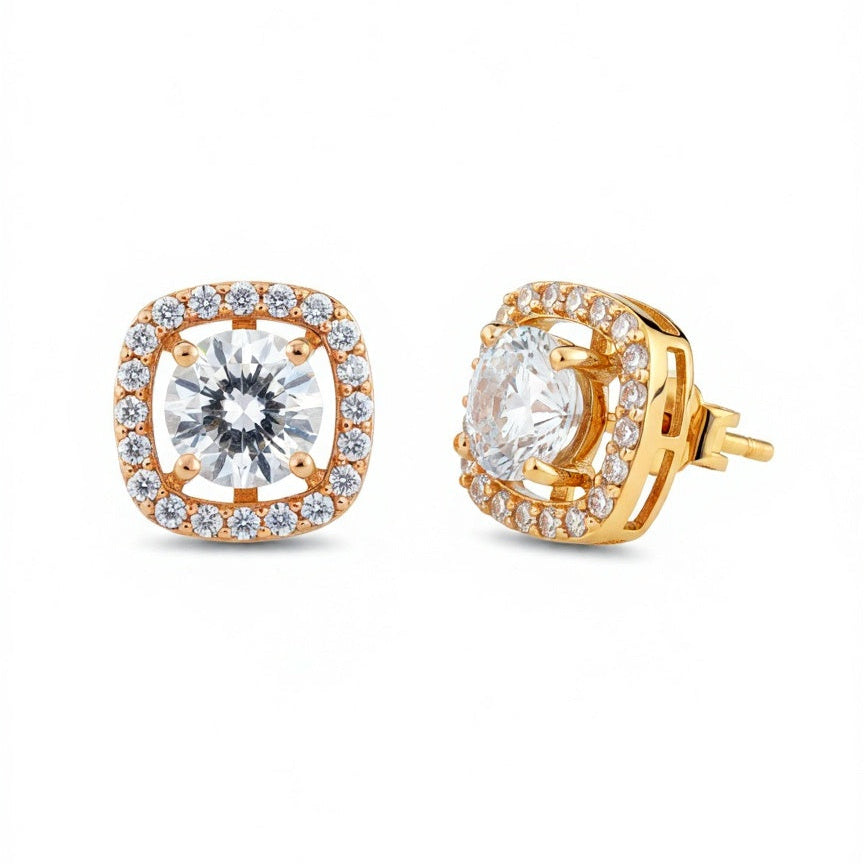 Pala Lab Grown Diamond Cushion Shape Earrings - Jewelslane