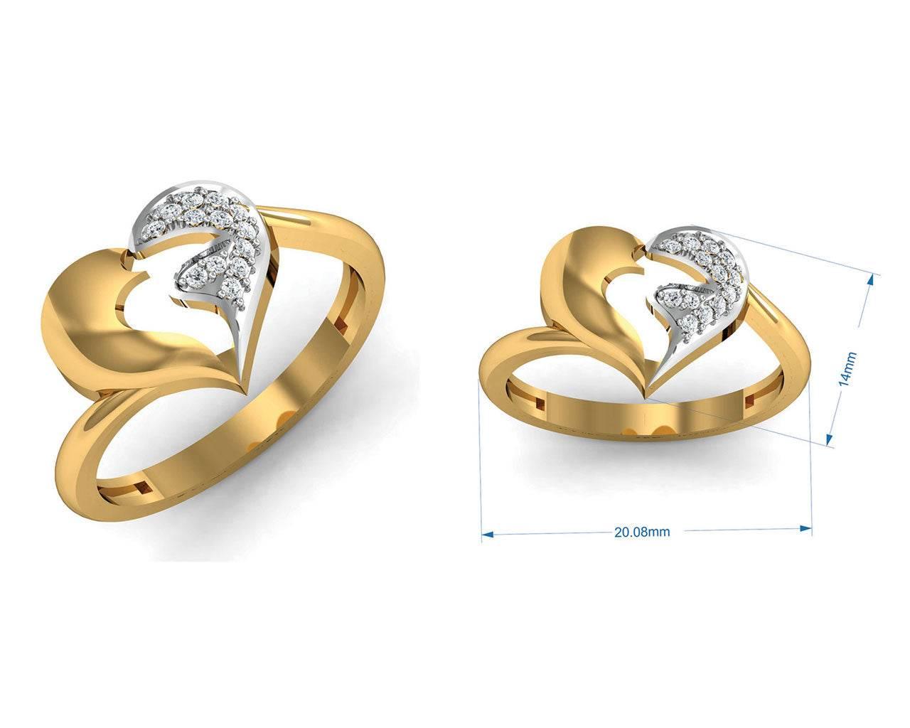 Pana Diamond Heart Ring - Jewelslane