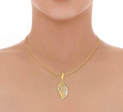 Ivanka diamond Pendant in Gold - Jewelslane