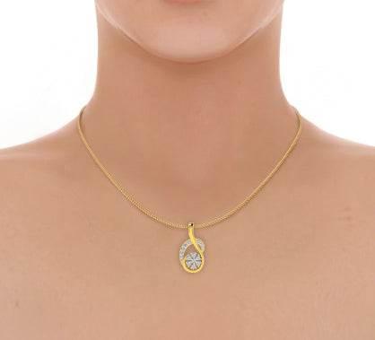 Leba diamond Pendant In gold - Jewelslane