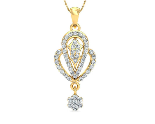 Penne Diamond Pendant in Gold - Jewelslane