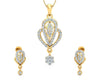 Penne Round Brilliant Diamond Pendant Set - Jewelslane