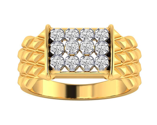 Percy diamond ring in 14k Gold - Jewelslane