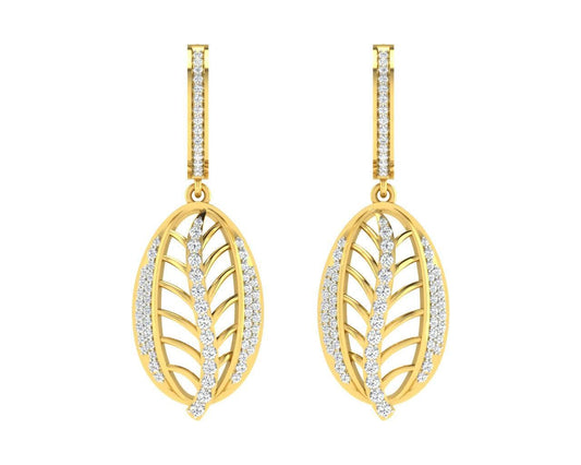 Perry Diamond Earrings in Gold - Jewelslane