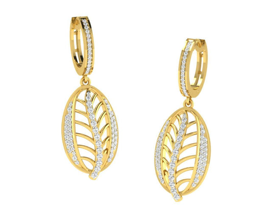 Perry Diamond Earrings in Gold - Jewelslane