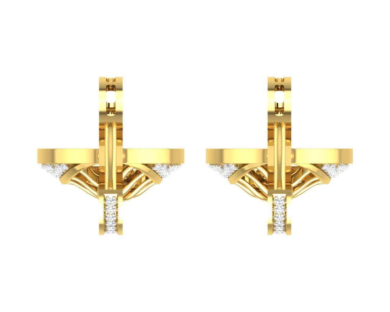 Perry Diamond Earrings in Gold - Jewelslane
