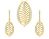 Perry Diamond Earrings & Pendant set in Gold - Jewelslane
