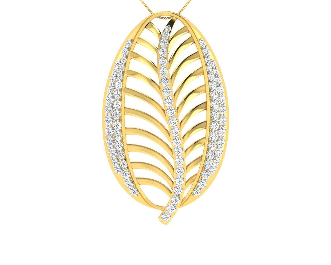 Perry Diamond Pendant in Gold - Jewelslane