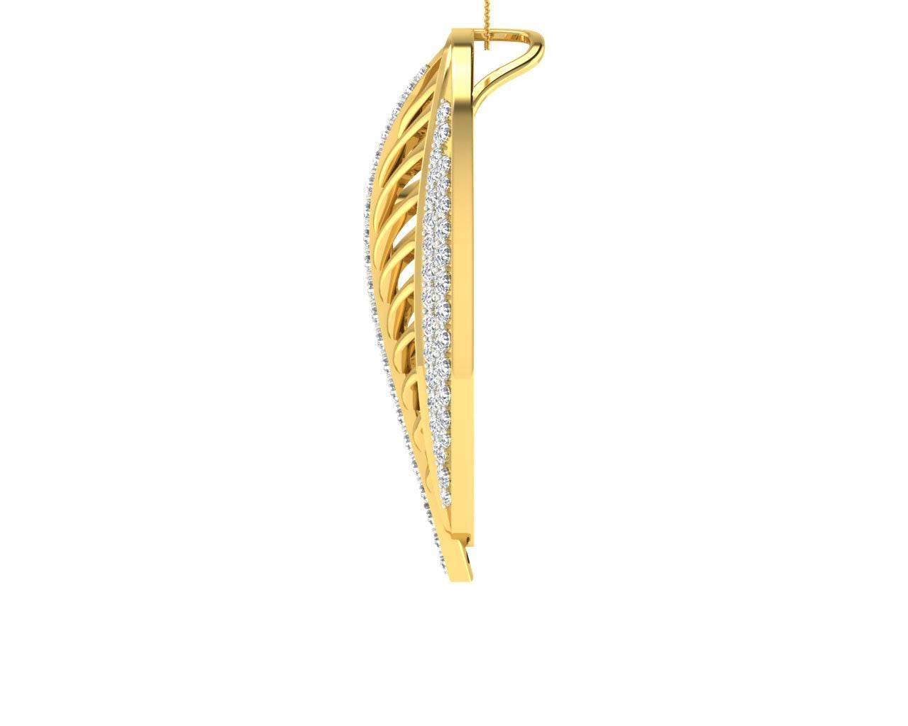 Perry Diamond Pendant in Gold - Jewelslane