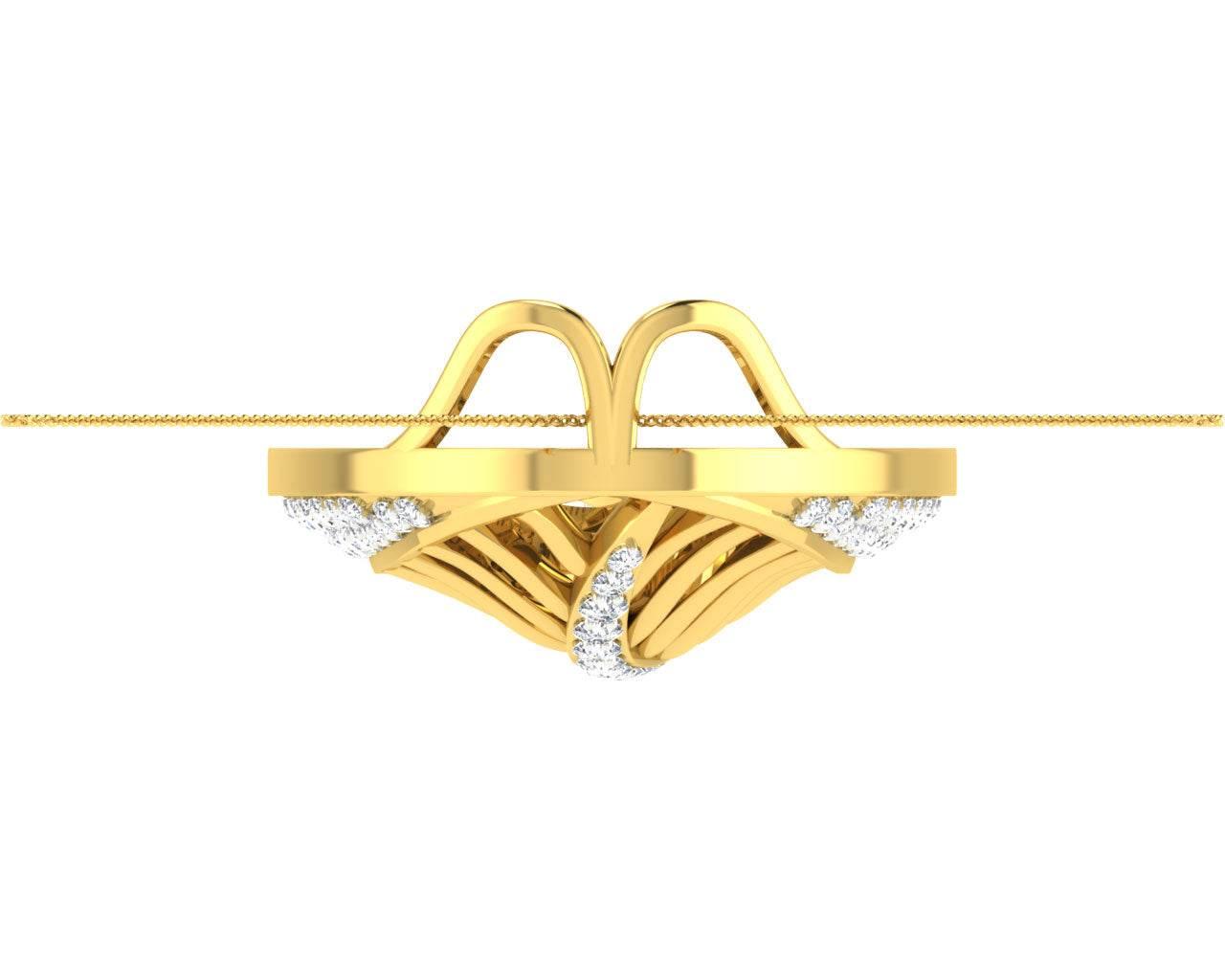 Perry Diamond Pendant in Gold - Jewelslane