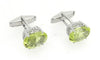 Cufflinks with Lemon Quartz in silver - Jewelslane