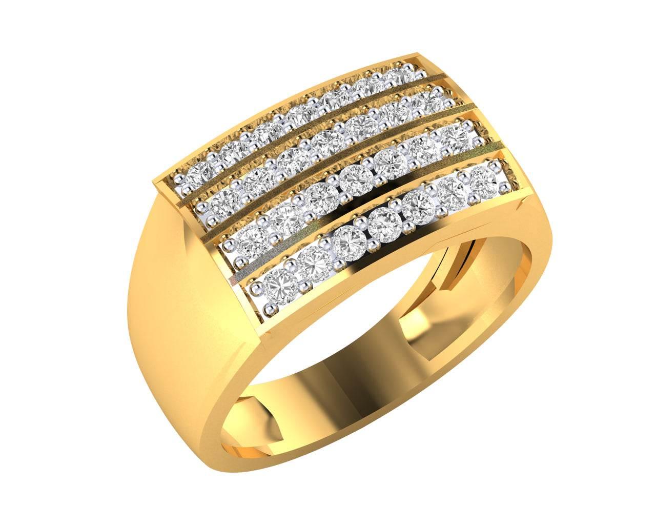 Pratt diamond ring in 18k Gold - Jewelslane