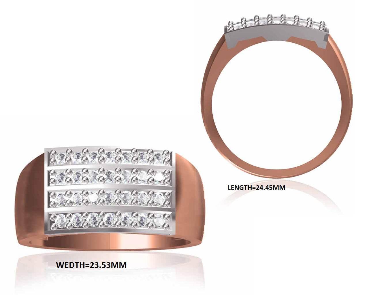 Pratt diamond ring in 18k Gold - Jewelslane