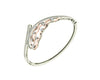 Pypa Diamond bangle in two tone rose & white gold - Jewelslane