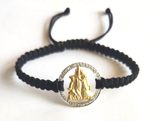 Radhe Shyam Gold bracelet with diamonds - Jewelslane