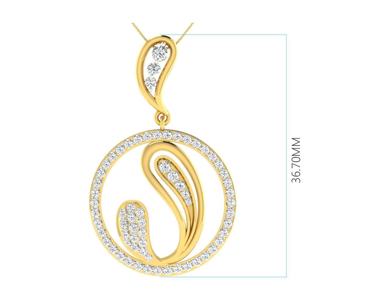 Rainie Diamond Earrings & Pendant Set - Jewelslane