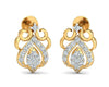 Reba Diamond Earrings in Gold - Jewelslane