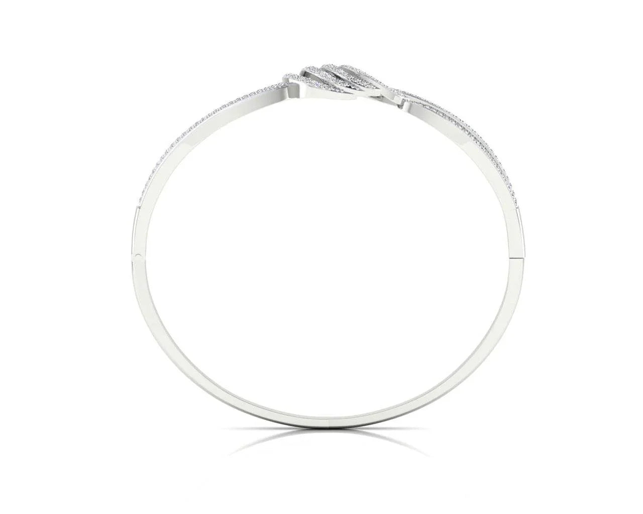 Remy Diamond Half Bangle in gold - Jewelslane