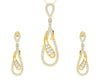 Rene Diamond Pendant & Earrings Set - Jewelslane