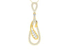 Rene Diamond Pendant in Gold - Jewelslane