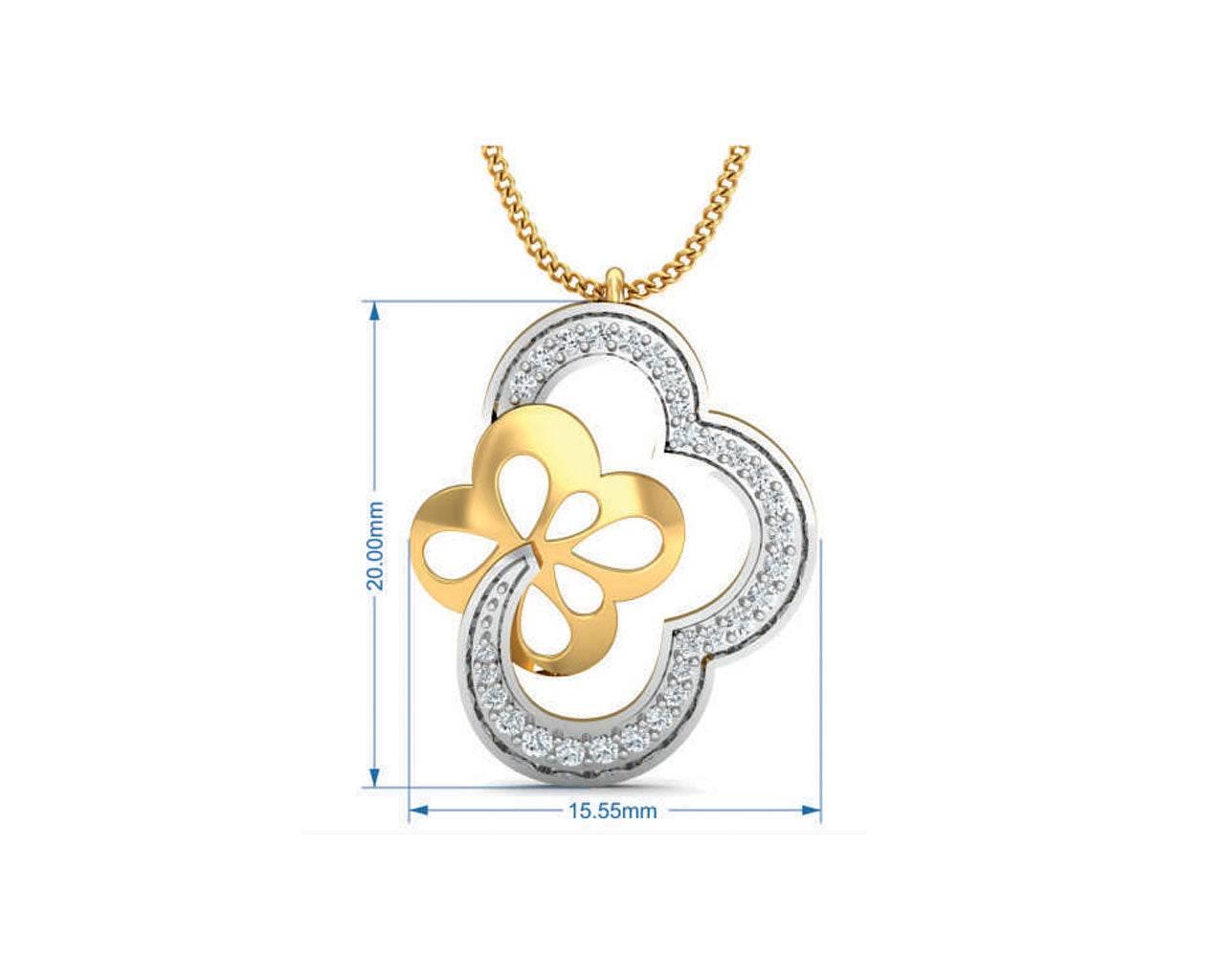 Resa Diamond Pendant - Jewelslane