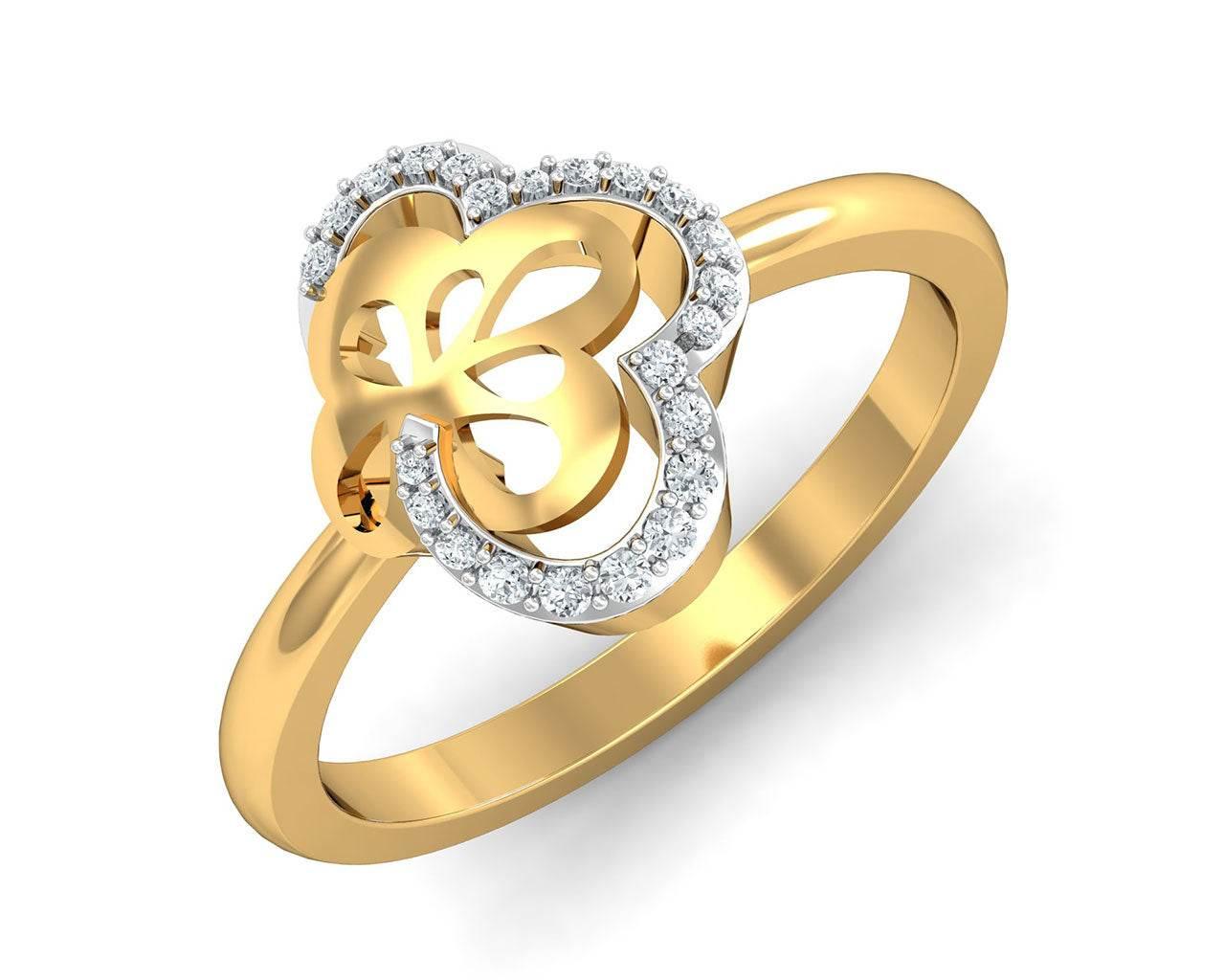 Resa Diamond Ring in Gold - Jewelslane