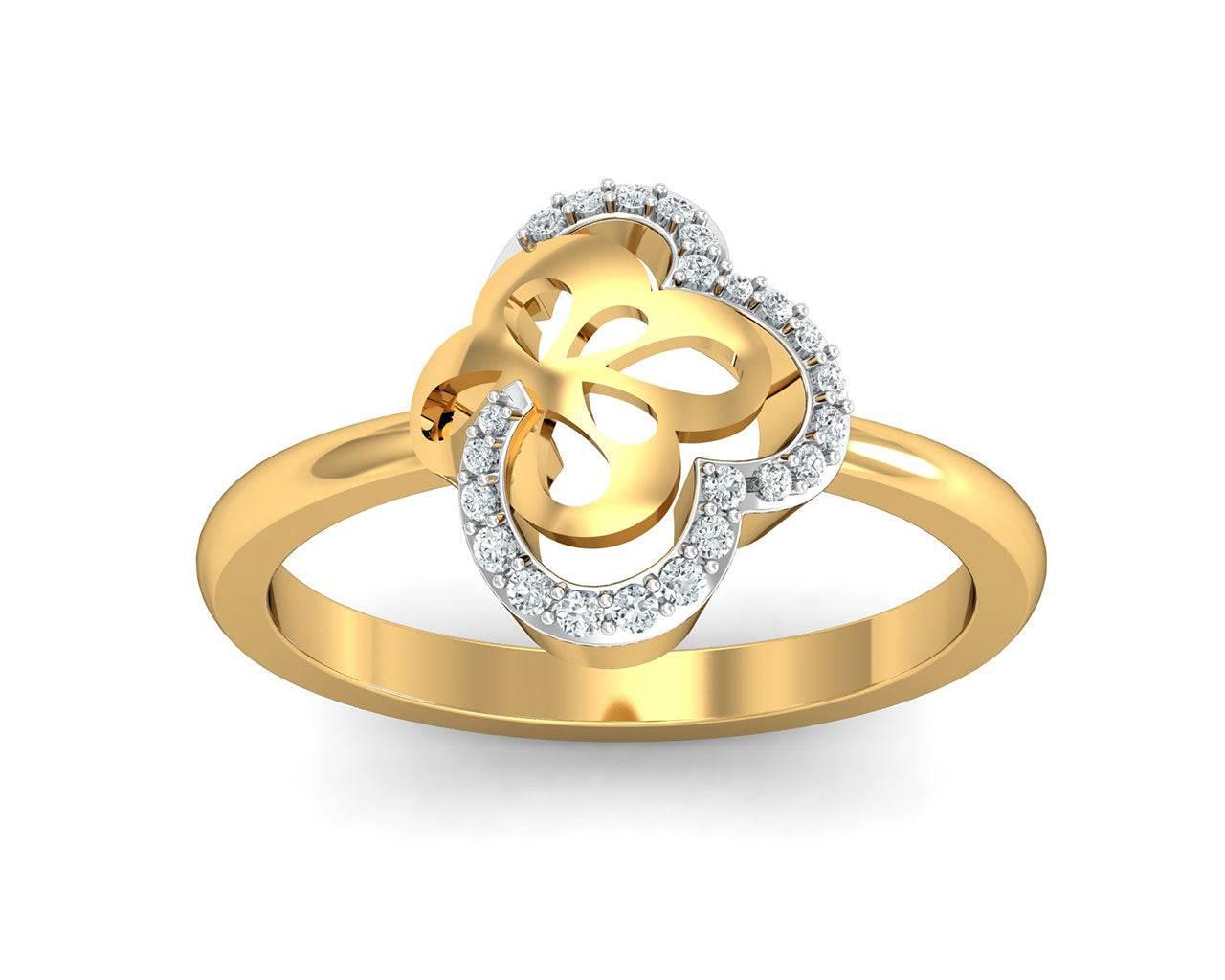 Resa Diamond Ring in Gold - Jewelslane