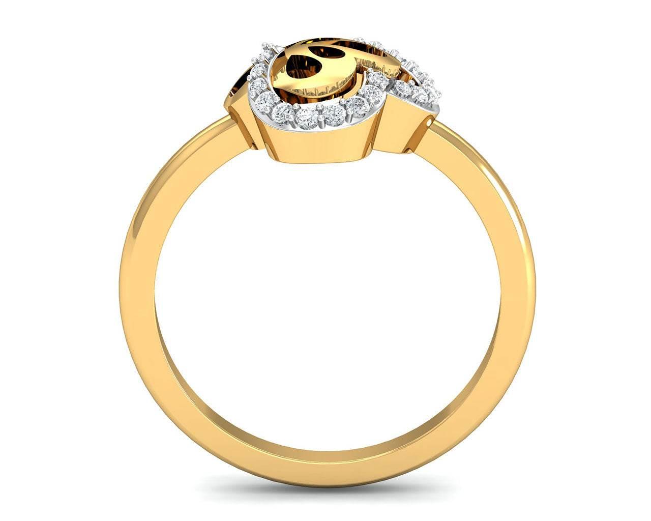 Resa Diamond Ring in Gold - Jewelslane