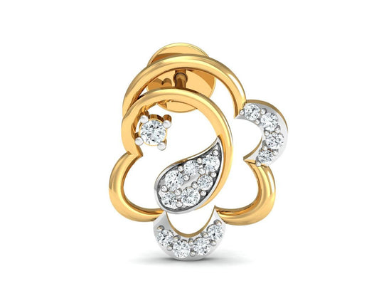 Reya Diamond Earrings In gold - Jewelslane