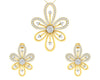 Rhea Diamond Earrings & Pendant Set - Jewelslane