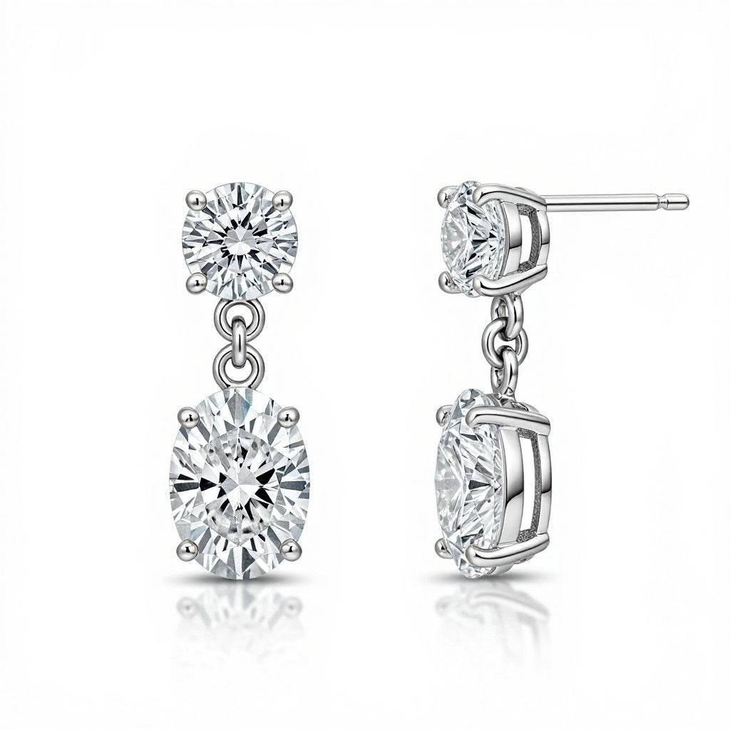 Rica Lab Grown Diamond Solitaire Earrings - Jewelslane