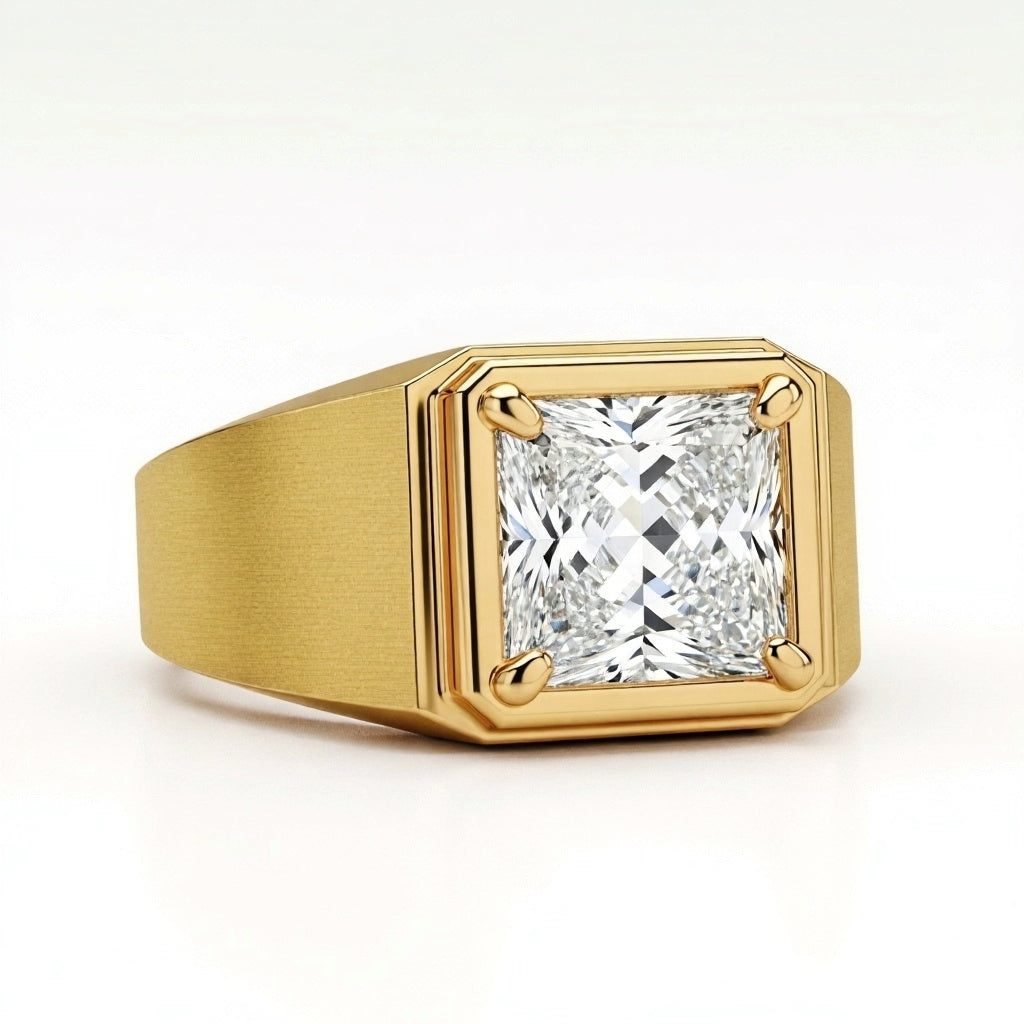 Riley Princess Cut Diamond solitaire Ring for Men