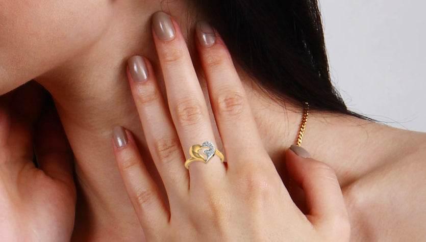 Pana Diamond Heart Ring - Jewelslane