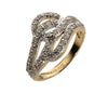 Diamond Fancy Gold Ring - Jewelslane