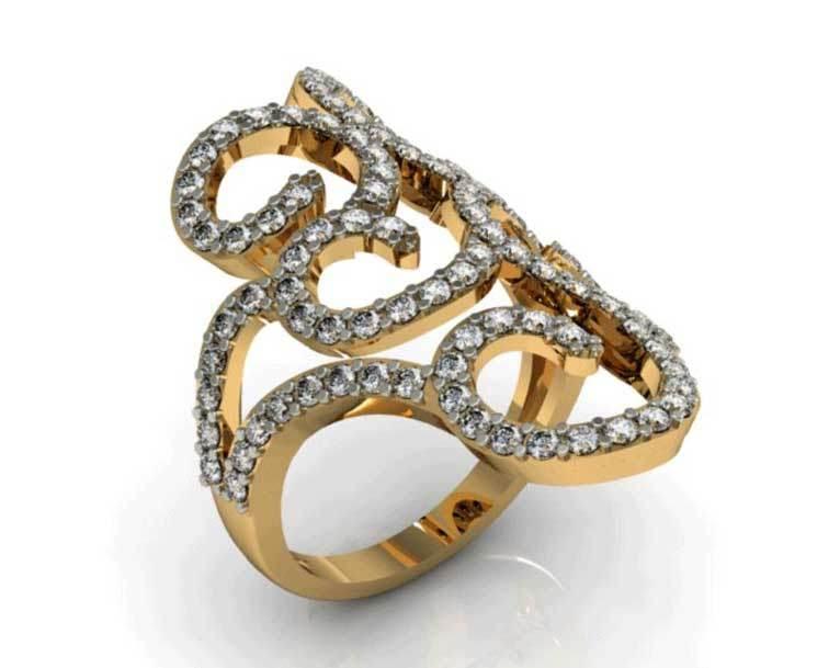 Diamond Designer Cocktail ring - Jewelslane