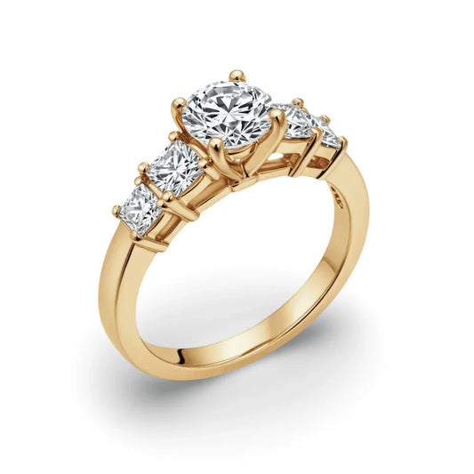 Roica Lab Grown Round Brilliant cut solitaire diamond ring - Jewelslane